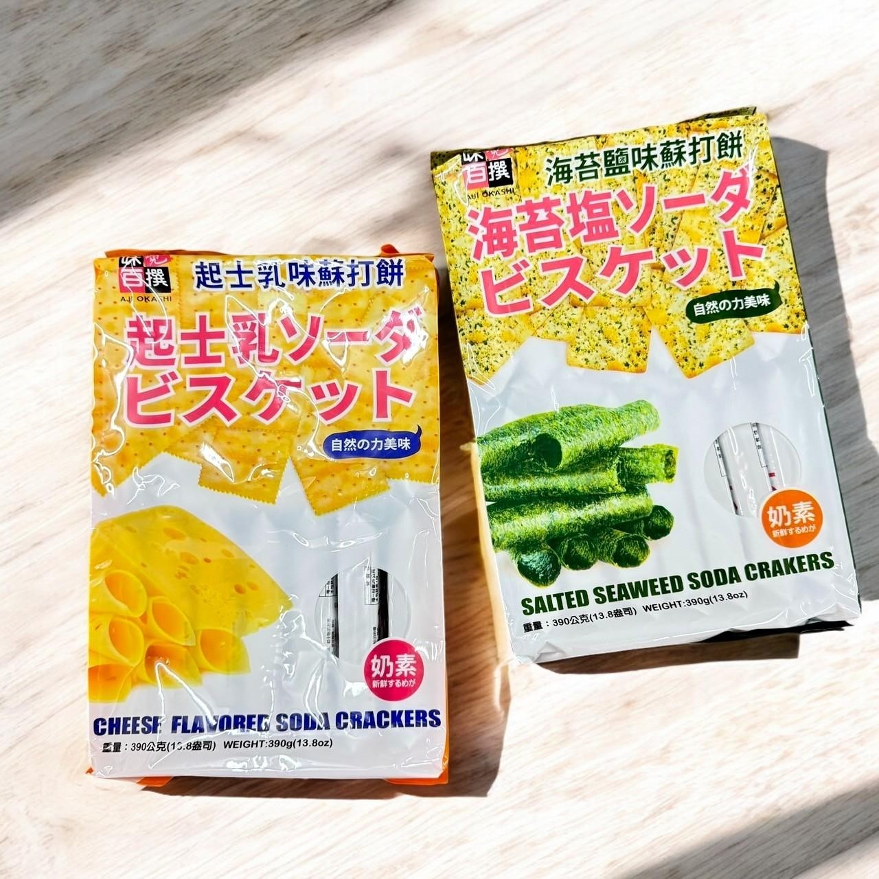 福神愛吃糖 味覺百鑽海苔起司 蘇打餅 390g