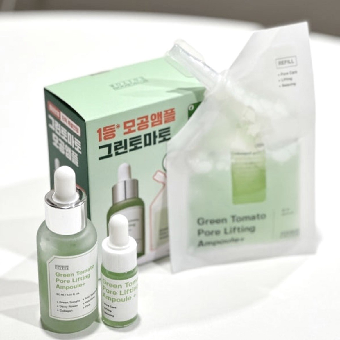 韓國Sungboon Editor  綠番茄緊緻毛孔安瓶套盒💚
