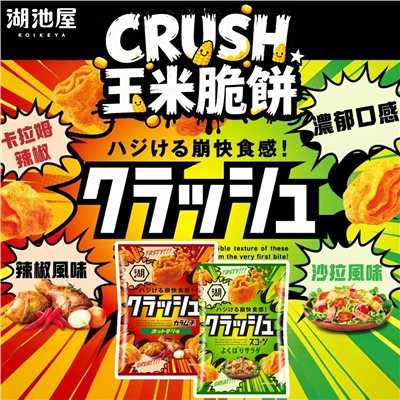 湖池屋 玉米脆餅 雞肉大蒜 / 蔬菜沙拉